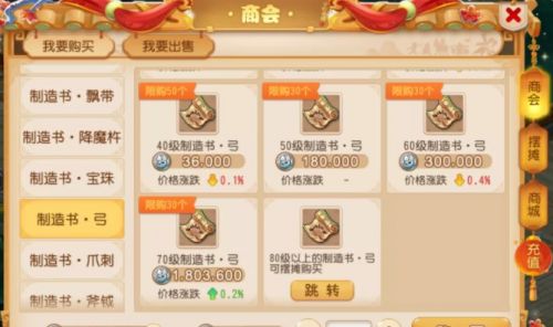 梦幻手游囤货清单